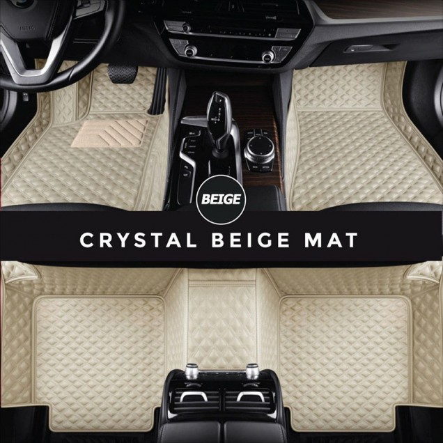 Beige Crystal Elite Luxury Hybrid Car Floor Mats Clearance Beige Crystal Elite Luxury Hybrid Car Floor Mats Clearance