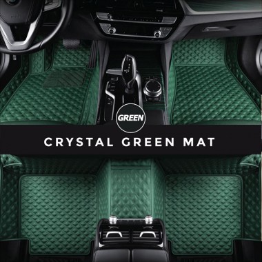 Green Crystal Elite Luxury Hybrid Car Floor Mats Clearance