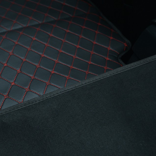 Universal Diamond Car Bed - Non-Inflatable Black and Red Stitching Luxury Leather Diamond Car Bed Mattress Clearance Universal Diamond Car Bed - Non-Inflatable Black and Red Stitching Luxury Leather Diamond Car Bed Mattress Clearance