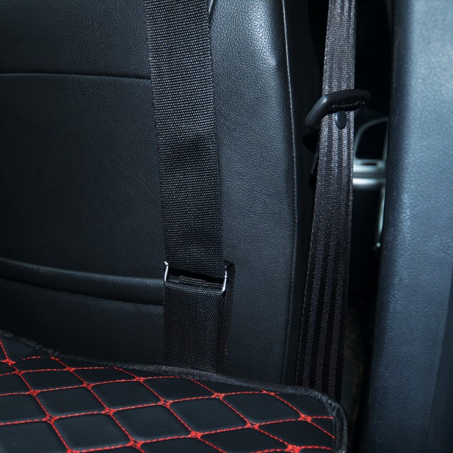Universal Diamond Car Bed - Non-Inflatable Black and Red Stitching Luxury Leather Diamond Car Bed Mattress Clearance Universal Diamond Car Bed - Non-Inflatable Black and Red Stitching Luxury Leather Diamond Car Bed Mattress Clearance