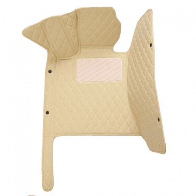 Beige Luxury Leather Diamond Car Floor Mats Clearance Beige Luxury Leather Diamond Car Floor Mats Clearance