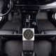 Black and Beige Stitching Luxury Leather Diamond Car Floor Mats Clearance Black and Beige Stitching Luxury Leather Diamond Car Floor Mats Clearance