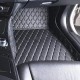 Black and Beige Stitching Luxury Leather Diamond Car Floor Mats Clearance Black and Beige Stitching Luxury Leather Diamond Car Floor Mats Clearance