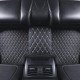 Black and Beige Stitching Luxury Leather Diamond Car Floor Mats Clearance Black and Beige Stitching Luxury Leather Diamond Car Floor Mats Clearance