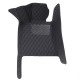 Black and Black Stitching Luxury Leather Diamond Car Floor Mats Clearance Black and Black Stitching Luxury Leather Diamond Car Floor Mats Clearance