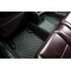 Black and Green Stitching Luxury Leather Diamond Car Floor Mats Clearance Black and Green Stitching Luxury Leather Diamond Car Floor Mats Clearance