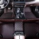 Black and Red Stitching Luxury Leather Diamond Car Floor Mats Clearance Black and Red Stitching Luxury Leather Diamond Car Floor Mats Clearance