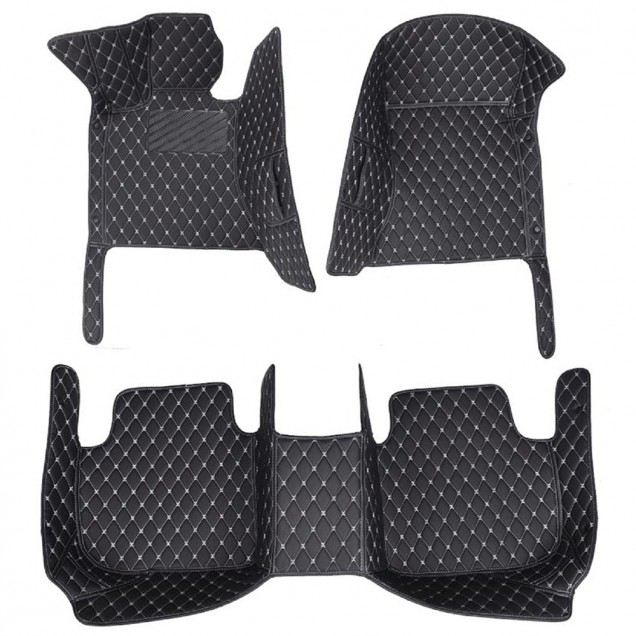 Luxury Leather Diamond Stitching Car Floor Mats Clearance Luxury Leather Diamond Stitching Car Floor Mats Clearance
