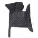 Black and White Stitching Luxury Leather Diamond Car Floor Mats Clearance Black and White Stitching Luxury Leather Diamond Car Floor Mats Clearance