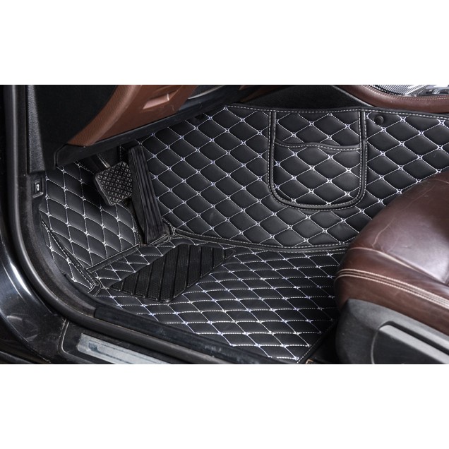 Luxury Leather Diamond Stitching Car Floor Mats Clearance Luxury Leather Diamond Stitching Car Floor Mats Clearance