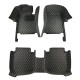 Black and Yellow Stitching Luxury Leather Diamond Car Floor Mats Clearance Black and Yellow Stitching Luxury Leather Diamond Car Floor Mats Clearance