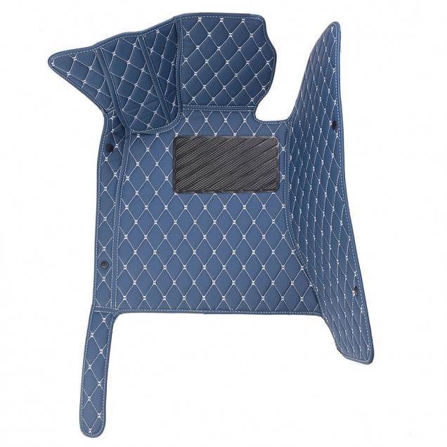 Blue Luxury Leather Diamond Car Floor Mats Clearance Blue Luxury Leather Diamond Car Floor Mats Clearance