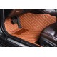 Brown Luxury Leather Diamond Car Floor Mats Clearance Brown Luxury Leather Diamond Car Floor Mats Clearance