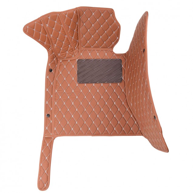 Brown Luxury Leather Diamond Car Floor Mats Clearance Brown Luxury Leather Diamond Car Floor Mats Clearance