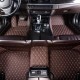Dark Brown Luxury Leather Diamond Car Floor Mats Clearance Dark Brown Luxury Leather Diamond Car Floor Mats Clearance