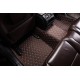 Dark Brown Luxury Leather Diamond Car Floor Mats Clearance Dark Brown Luxury Leather Diamond Car Floor Mats Clearance