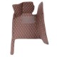 Dark Brown Luxury Leather Diamond Car Floor Mats Clearance Dark Brown Luxury Leather Diamond Car Floor Mats Clearance