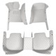 Grey Luxury Leather Diamond Car Floor Mats Clearance Grey Luxury Leather Diamond Car Floor Mats Clearance