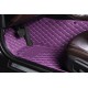 Purple Luxury Leather Diamond Car Floor Mats Clearance Purple Luxury Leather Diamond Car Floor Mats Clearance