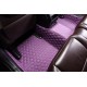 Purple Luxury Leather Diamond Car Floor Mats Clearance Purple Luxury Leather Diamond Car Floor Mats Clearance