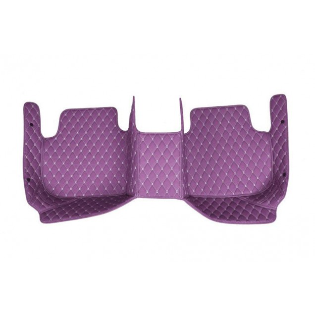 Purple Luxury Leather Diamond Car Floor Mats Clearance Purple Luxury Leather Diamond Car Floor Mats Clearance