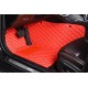 Red Luxury Leather Diamond Car Floor Mats Clearance Red Luxury Leather Diamond Car Floor Mats Clearance