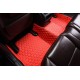 Red Luxury Leather Diamond Car Floor Mats Clearance Red Luxury Leather Diamond Car Floor Mats Clearance