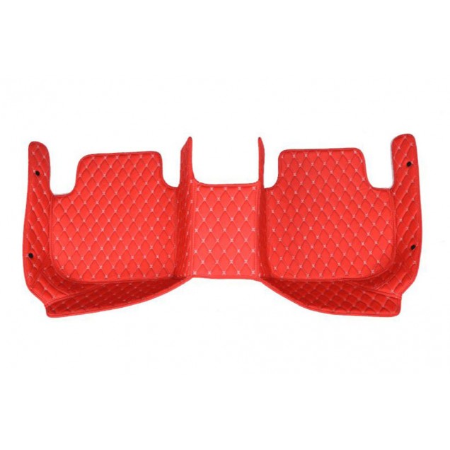 Red Luxury Leather Diamond Car Floor Mats Clearance Red Luxury Leather Diamond Car Floor Mats Clearance