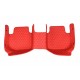 Red Luxury Leather Diamond Car Floor Mats Clearance Red Luxury Leather Diamond Car Floor Mats Clearance
