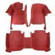 Wine Red Luxury Leather Diamond Car Floor Mats Clearance Wine Red Luxury Leather Diamond Car Floor Mats Clearance
