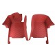 Wine Red Luxury Leather Diamond Car Floor Mats Clearance Wine Red Luxury Leather Diamond Car Floor Mats Clearance