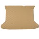 Beige Luxury Leather Diamond Trunk Base Mats Clearance Beige Luxury Leather Diamond Trunk Base Mats Clearance