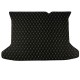 Black and Beige Stitching Luxury Leather Diamond Trunk Base Mats Clearance Black and Beige Stitching Luxury Leather Diamond Trunk Base Mats Clearance