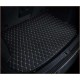 Black and Beige Stitching Luxury Leather Diamond Trunk Base Mats Clearance Black and Beige Stitching Luxury Leather Diamond Trunk Base Mats Clearance