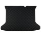 Black and Blue Stitching Luxury Leather Diamond Trunk Base Mats Clearance Black and Blue Stitching Luxury Leather Diamond Trunk Base Mats Clearance