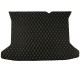 Black and White Stitching Luxury Leather Diamond Trunk Base Mats Clearance Black and White Stitching Luxury Leather Diamond Trunk Base Mats Clearance