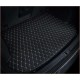 Black and White Stitching Luxury Leather Diamond Trunk Base Mats Clearance Black and White Stitching Luxury Leather Diamond Trunk Base Mats Clearance