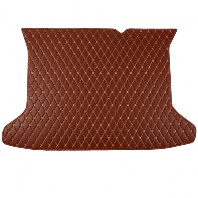 Brown Luxury Leather Diamond Trunk Base Mats Clearance Brown Luxury Leather Diamond Trunk Base Mats Clearance