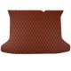Brown Luxury Leather Diamond Trunk Base Mats Clearance Brown Luxury Leather Diamond Trunk Base Mats Clearance