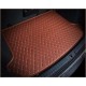 Brown Luxury Leather Diamond Trunk Base Mats Clearance Brown Luxury Leather Diamond Trunk Base Mats Clearance