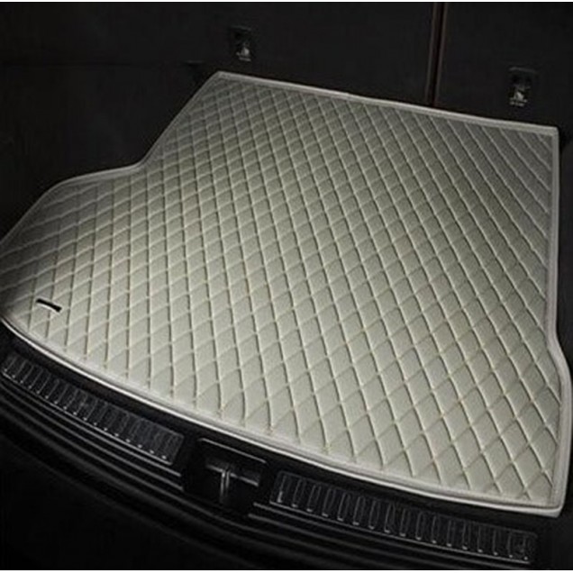 Grey Luxury Leather Diamond Trunk Base Mats Clearance Grey Luxury Leather Diamond Trunk Base Mats Clearance