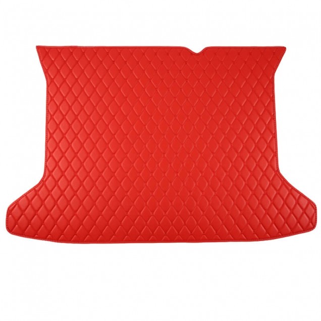 Red Luxury Leather Diamond Trunk Base Mats Clearance Red Luxury Leather Diamond Trunk Base Mats Clearance