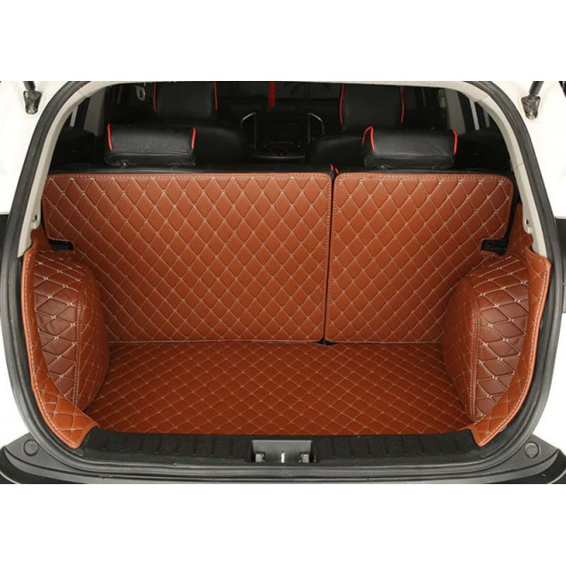 Brown Full Cover Luxury Leather Diamond Trunk Car Floor Mats Clearance Brown Full Cover Luxury Leather Diamond Trunk Car Floor Mats Clearance