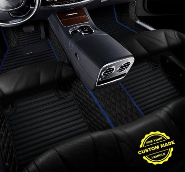 Dark Blue Hybrid Line Series Premium Car Floor Mats Clearance