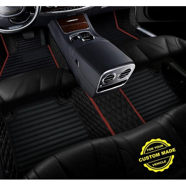 Maroon Hybrid Line Series Premium Car Floor Mats Clearance Maroon Hybrid Line Series Premium Car Floor Mats Clearance
