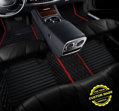 Red Hybrid Line Series Premium Car Floor Mats Clearance