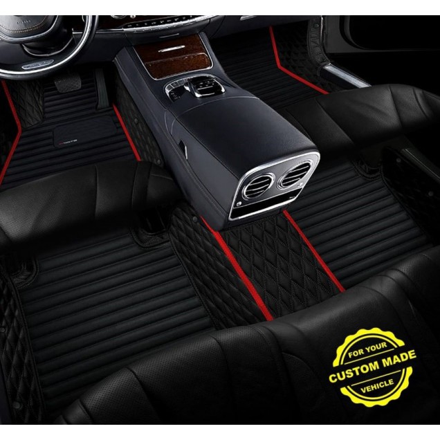 Red Hybrid Line Series Premium Car Floor Mats Clearance Red Hybrid Line Series Premium Car Floor Mats Clearance
