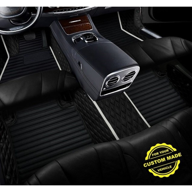 White Hybrid Line Series Premium Car Floor Mats Clearance White Hybrid Line Series Premium Car Floor Mats Clearance