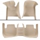 Beige Luxury Leather Stripe Car Floor Mats Clearance Beige Luxury Leather Stripe Car Floor Mats Clearance