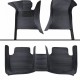 Black Luxury Leather Stripe Car Floor Mats Clearance Black Luxury Leather Stripe Car Floor Mats Clearance